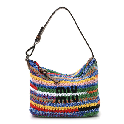 Miu Miu Fabric Crochet Pouch Multicolor 1 of 10