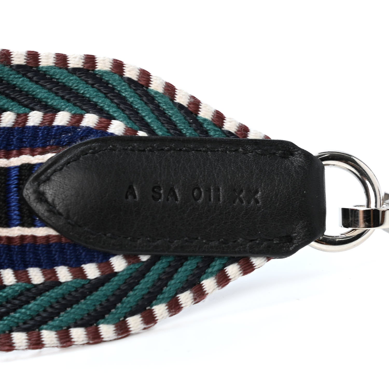 Hermes Toile Swift 50mm Sangle Cavale Shoulder Strap Malachite Bleu Electrique Black 4 of 4