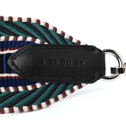 Hermes Toile Swift 50mm Sangle Cavale Shoulder Strap Malachite Bleu Electrique Black 4 of 4