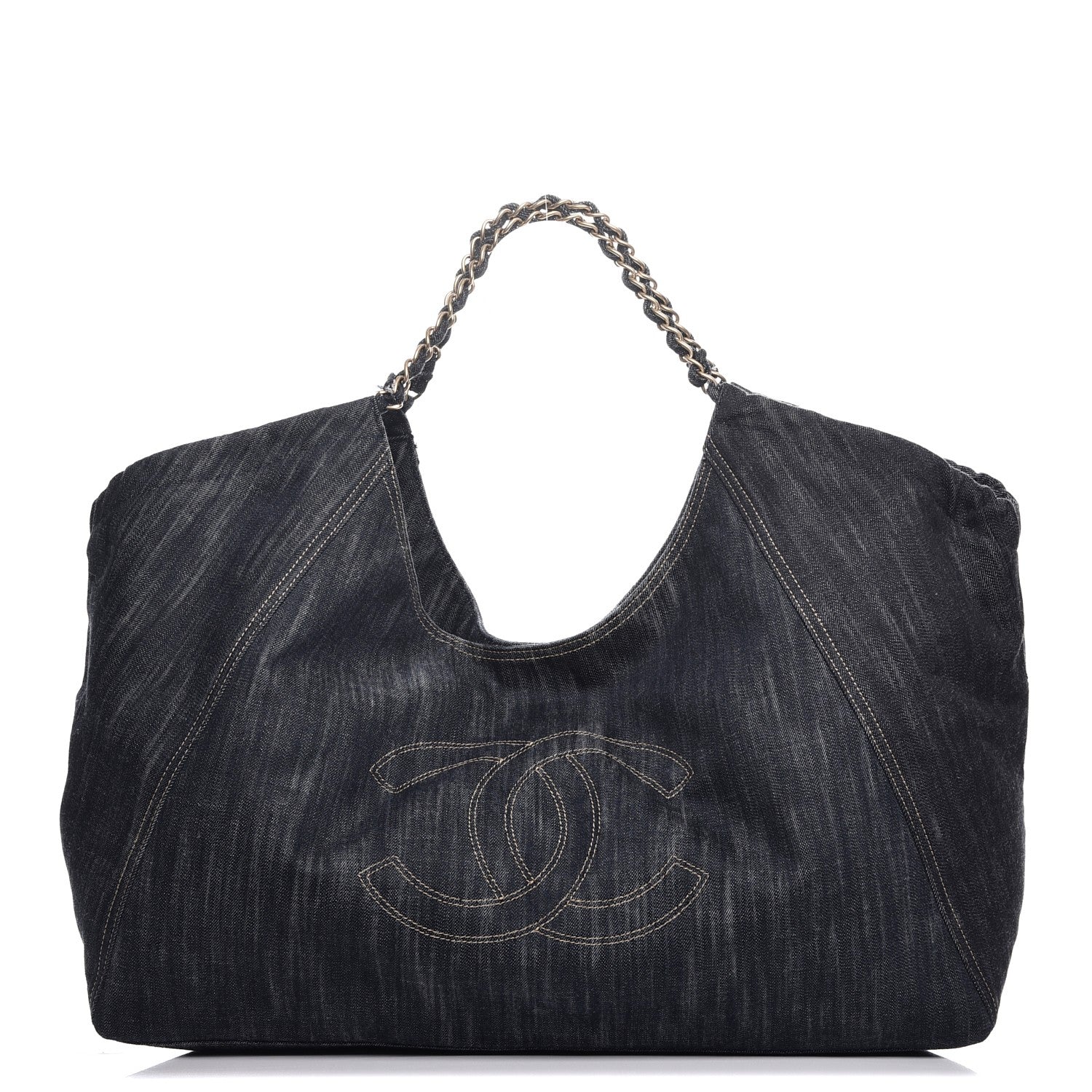 Chanel Denim XL Coco Cabas Tote Blue 1 of 11