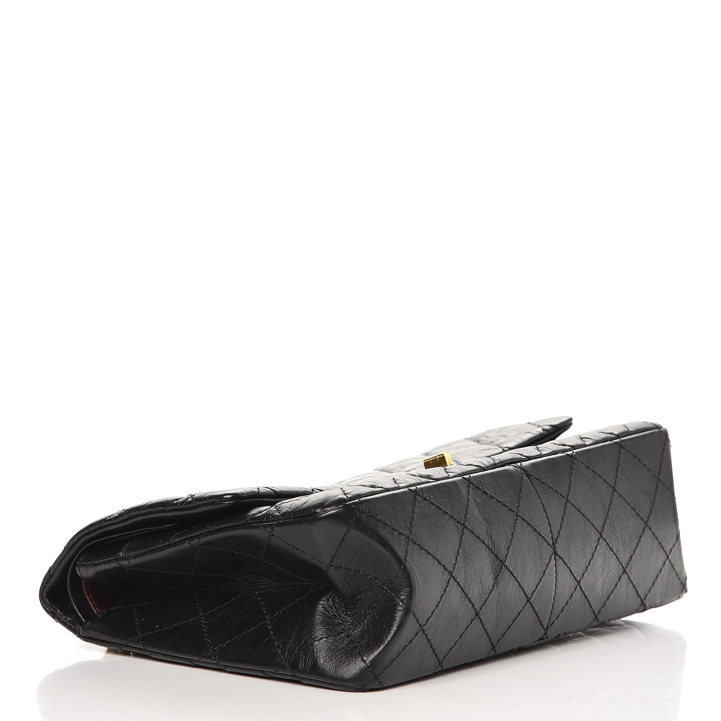 Aged Calfskin Quilted 2.55 Reissue 226 Flap Black