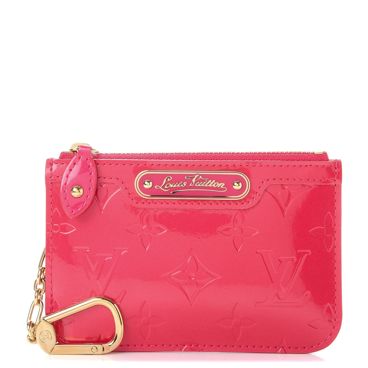 Louis Vuitton Vernis Key Pouch Rose Pop 1 of 9