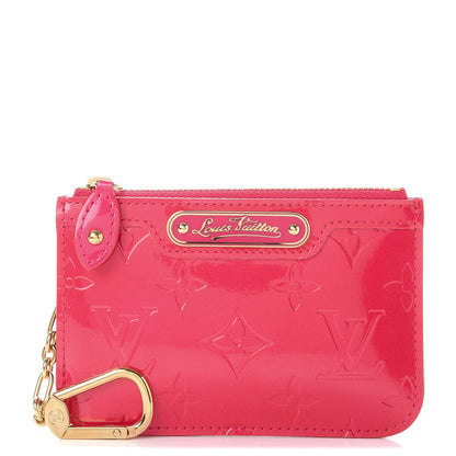 Louis Vuitton Vernis Key Pouch Rose Pop 1 of 9