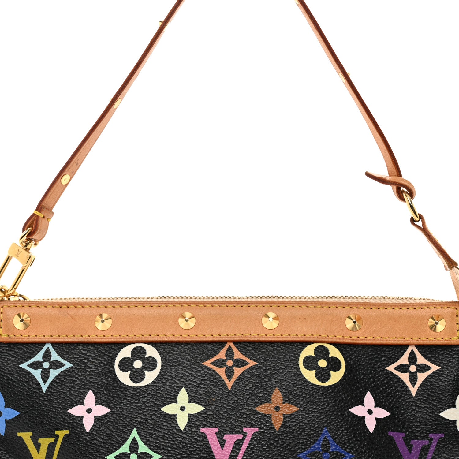 Louis Vuitton Monogram Multicolor Pochette Accessories Black 5 of 11