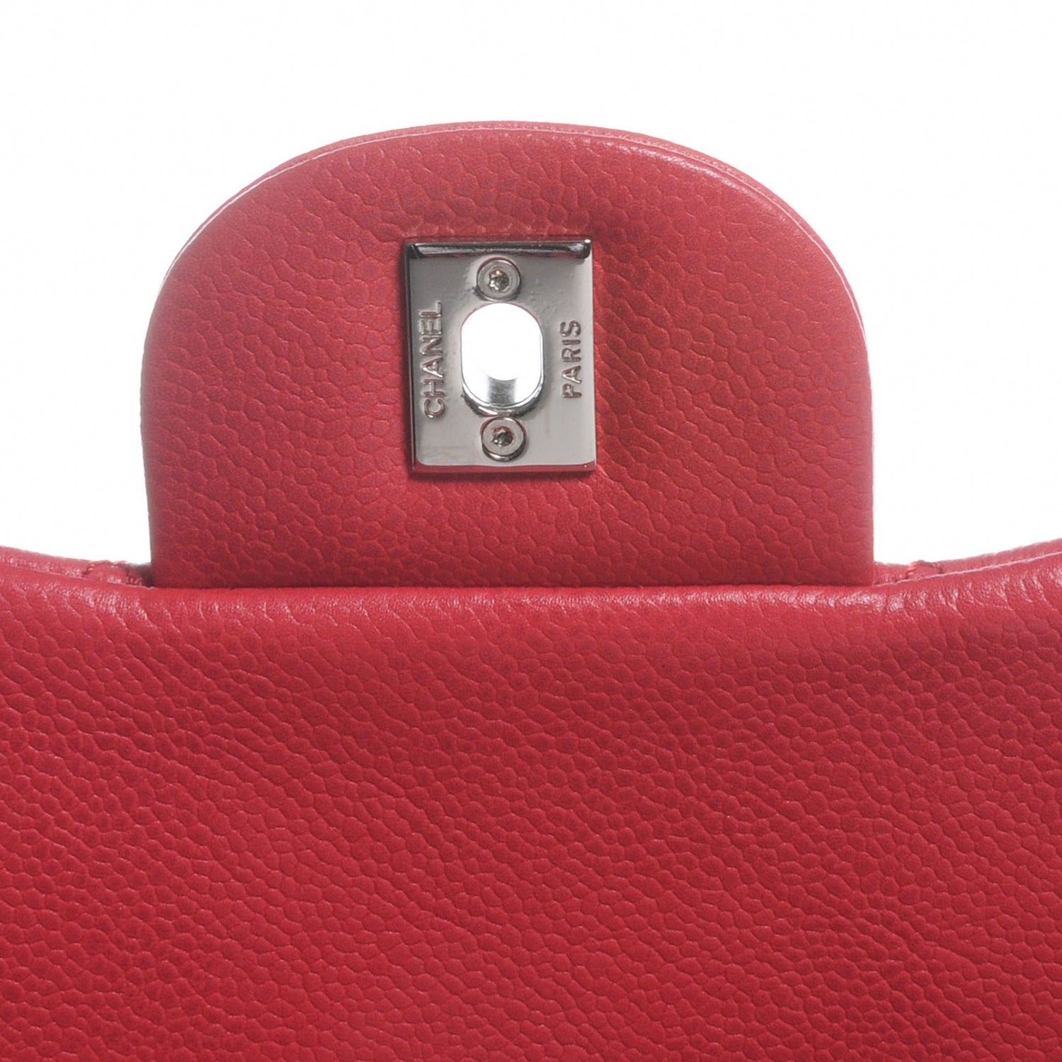 Chanel Washed Caviar Jumbo Single Flap Fuchsia 5 of 9