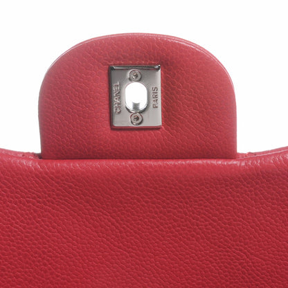 Chanel Washed Caviar Jumbo Single Flap Fuchsia 5 of 9