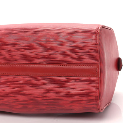 Louis Vuitton Epi Speedy 25 Castillan Red 8 of 8