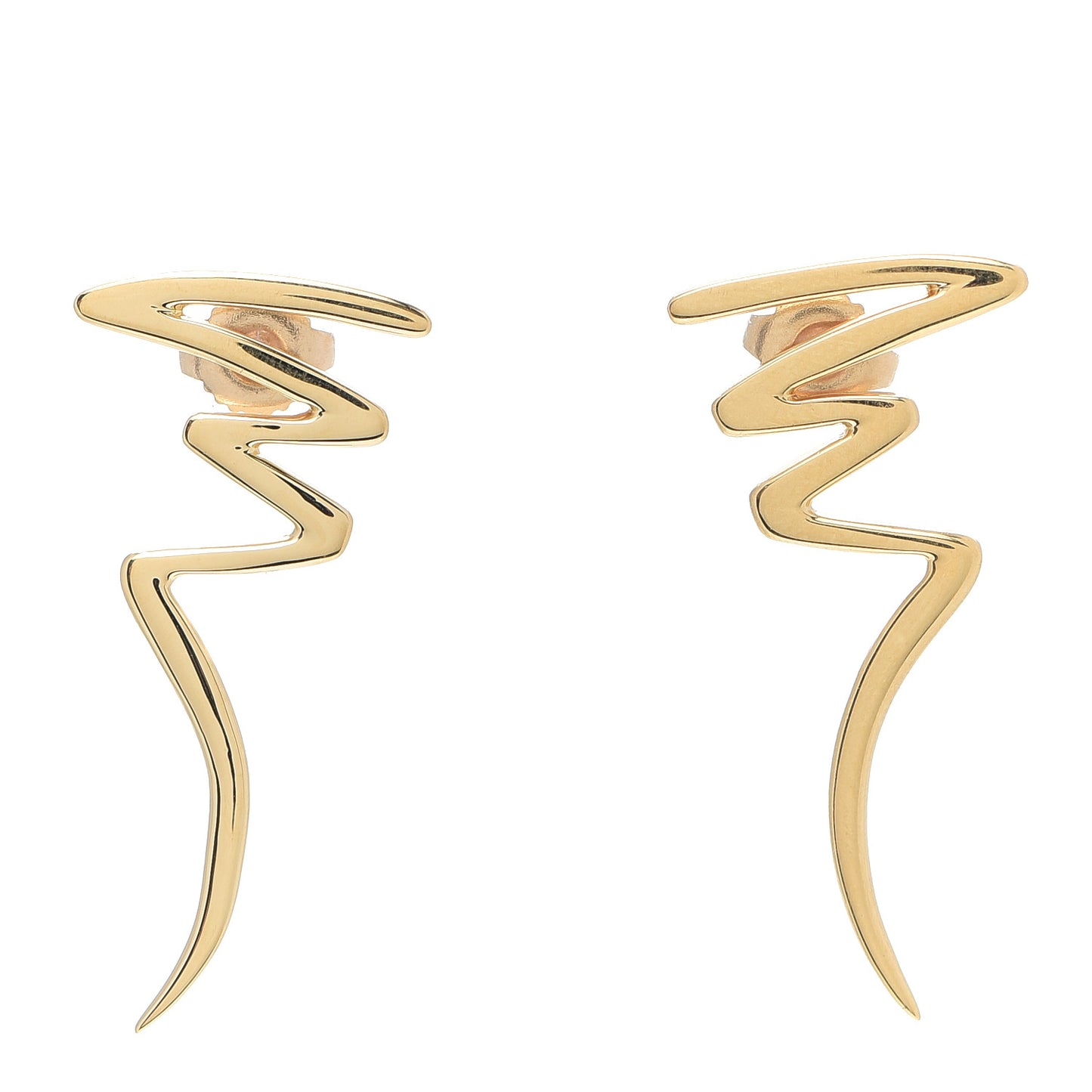 18K Yellow Gold Paloma Picasso Scribbles Earrings