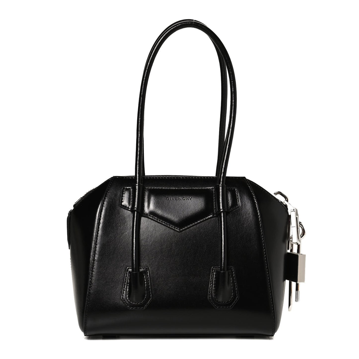 Box Calfskin Mini Lock Antigona Black