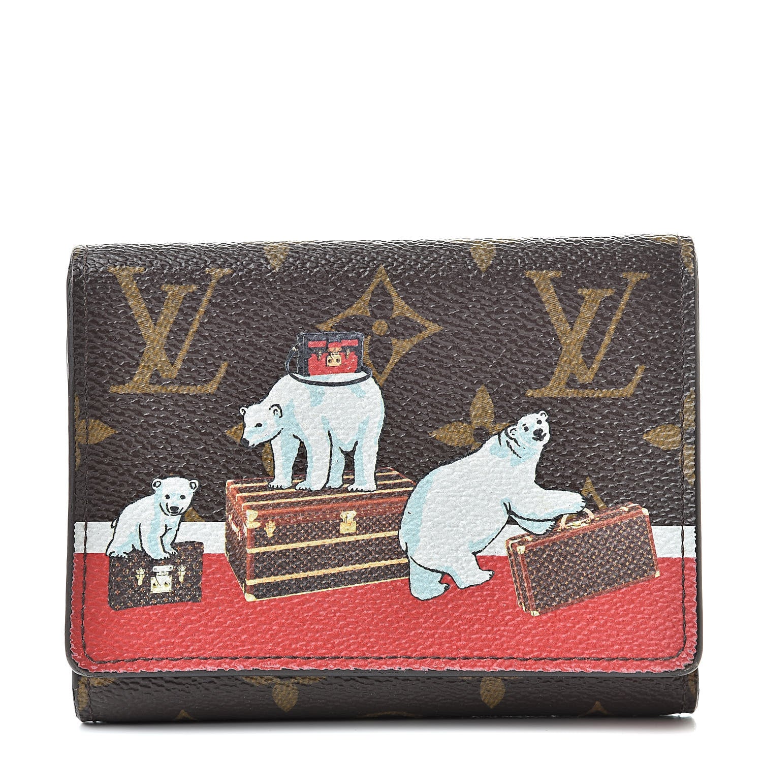 Louis Vuitton Monogram 2017 Christmas Animation Victorine Wallet 1 of 12