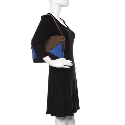 Celine Smooth Calfskin Suede Medium Tri-Color Diamond Shoulder Bag Multi 2 of 10