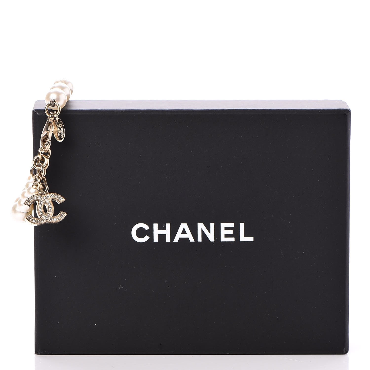 Chanel Crystal Pearl CC Bracelet Gold 6 of 6