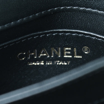 Chanel Calfskin Quilted Small Top Handle Flap Black 6 of 10