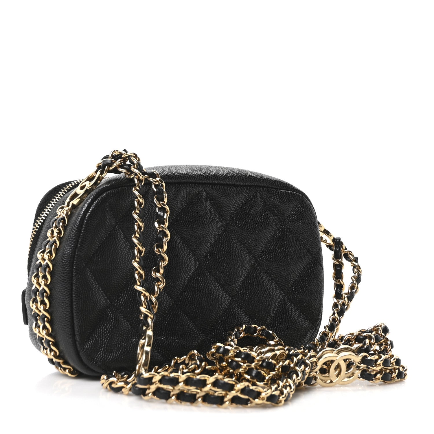 Chanel Caviar Quilted Mini CC You Camera Case Black 3 of 10