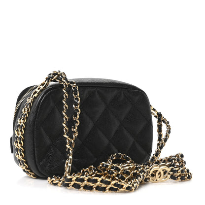 Chanel Caviar Quilted Mini CC You Camera Case Black 3 of 10