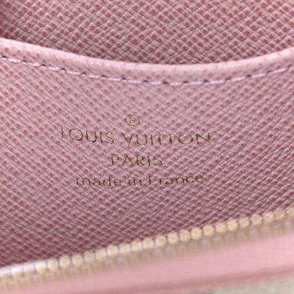 Louis Vuitton Damier Azur Zippy Coin Purse Rose Ballerine 6 of 10