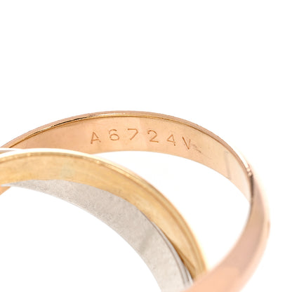 Cartier 18K Pink Yellow White Gold Classic Les Must De Cartier Trinity Ring 54 6.75 4 of 6
