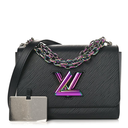 Louis Vuitton Epi Twist Triple Chain Shoulder Bag MM Black 1 of 9