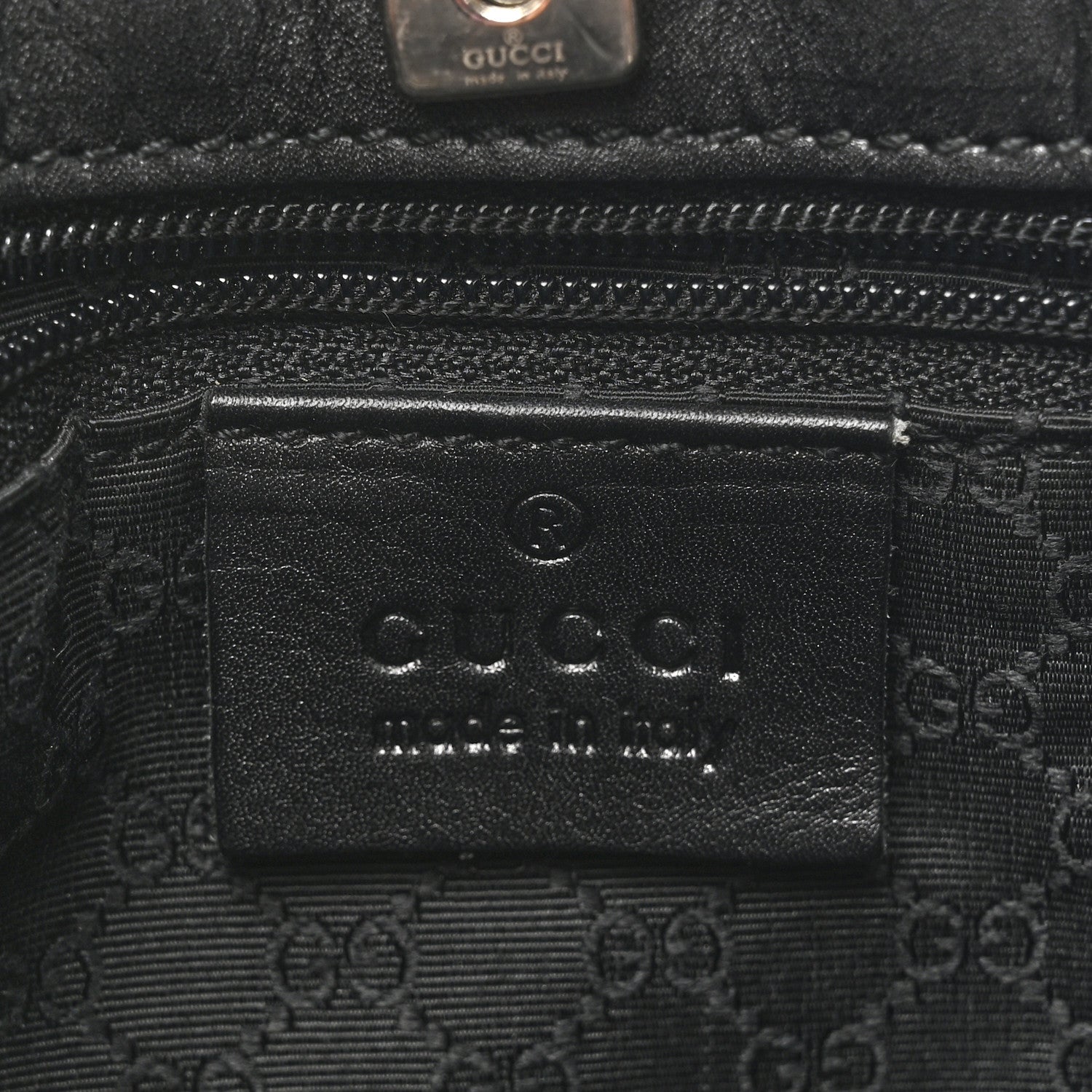 Gucci Denim Web Tote Bag Black 6 of 12