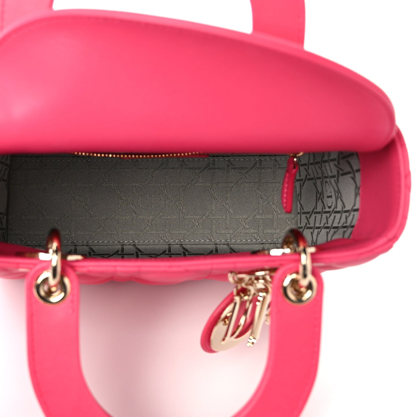 Lambskin Cannage Small My ABCDior Lady Dior Fraise