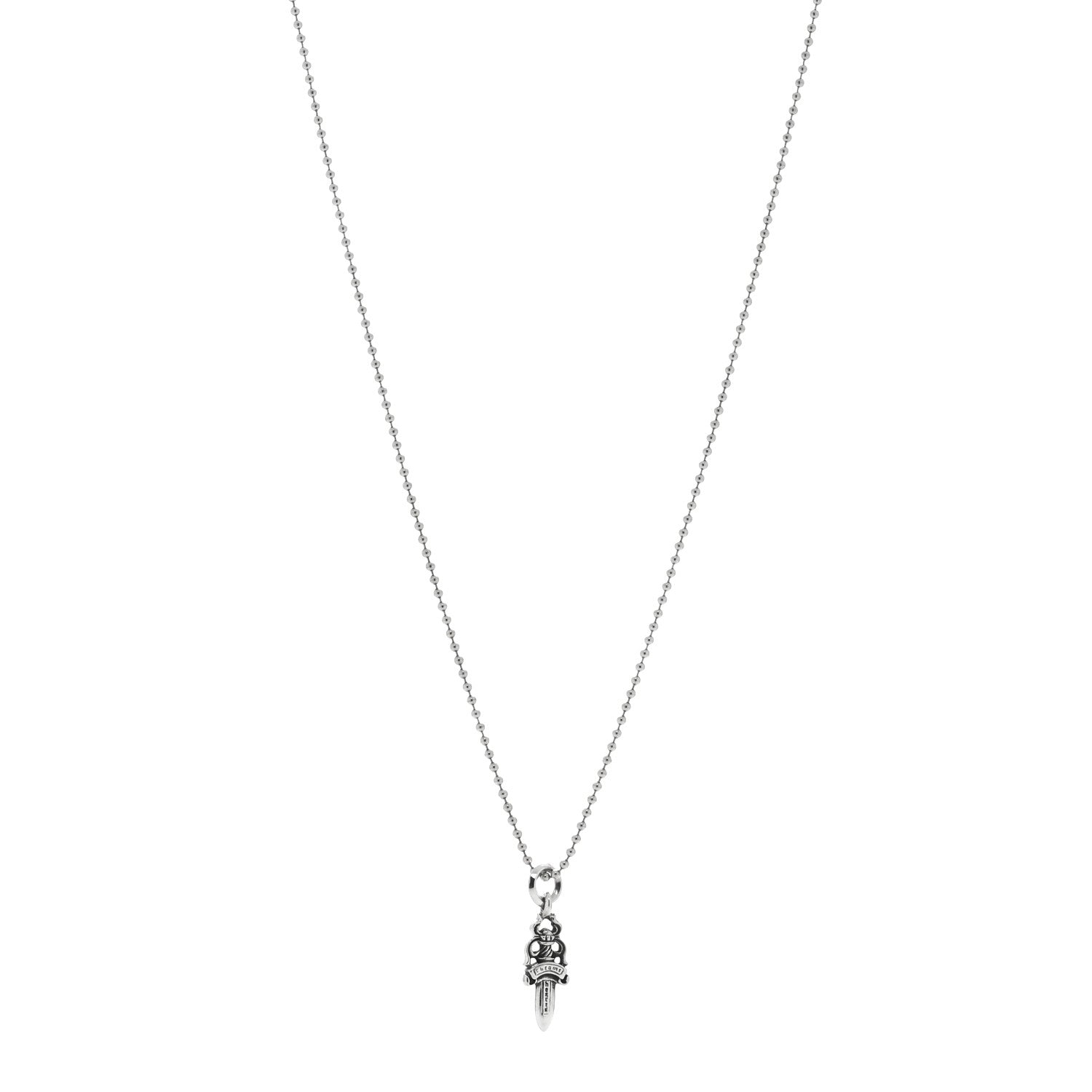 Chrome Hearts Sterling Silver Dagger Pendant Necklace 1 of 5