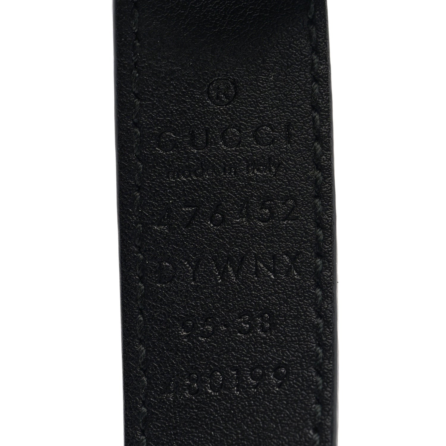 Gucci Calfskin Queen Margaret Bee Belt 95 38 Black 3 of 4