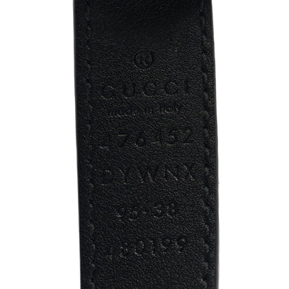 Gucci Calfskin Queen Margaret Bee Belt 95 38 Black 3 of 4