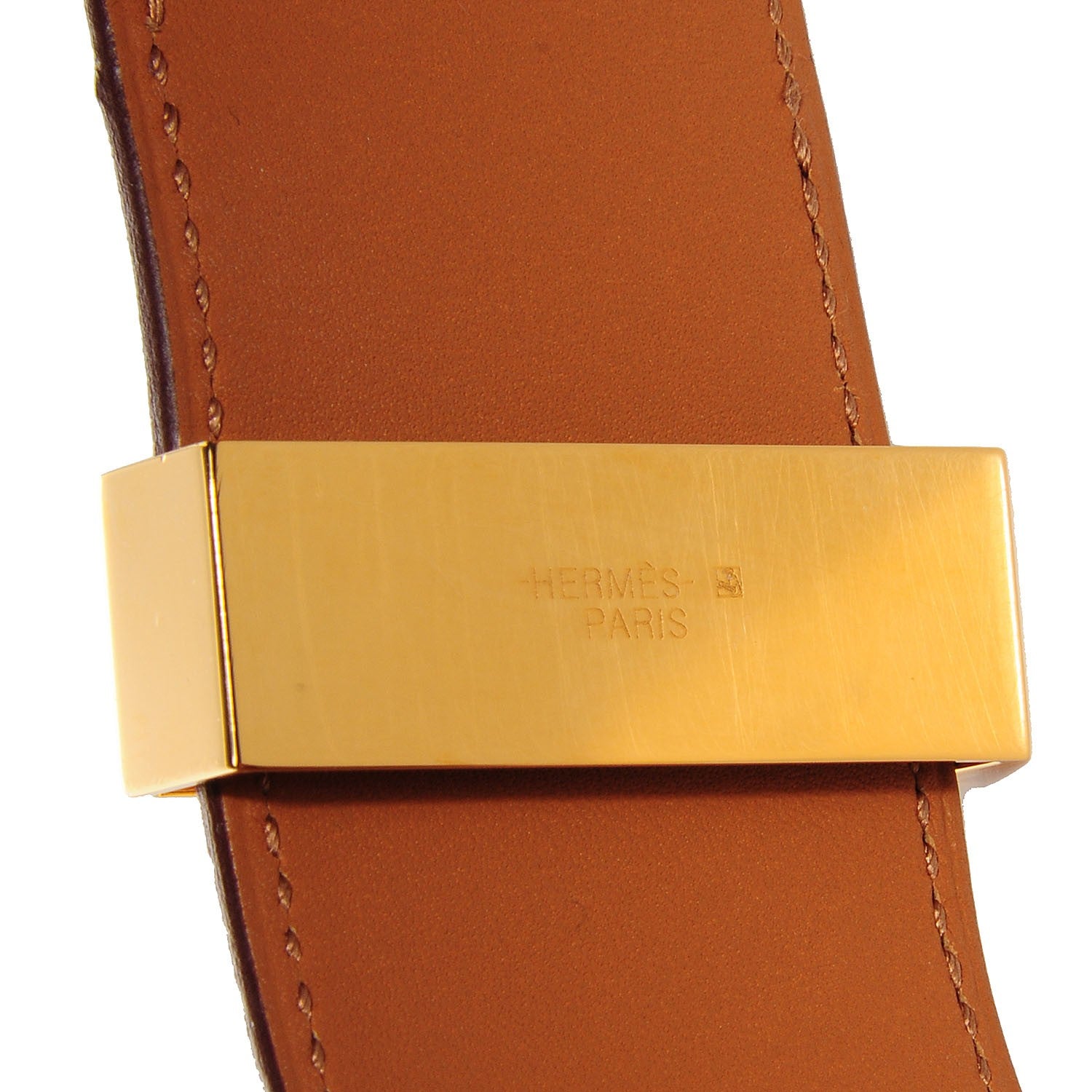 Hermes Barenia Collier De Chien CDC S Bracelet Fauve 7 of 7