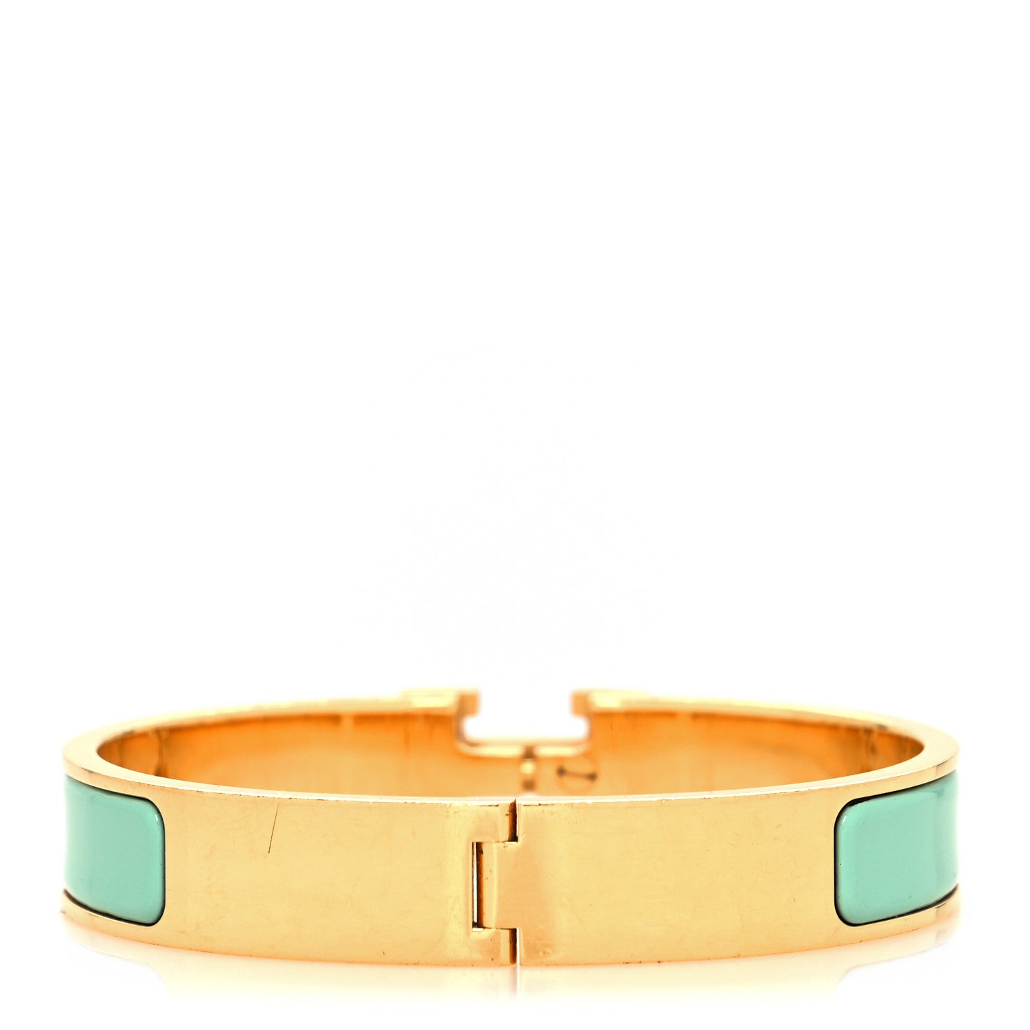 Hermes Enamel Narrow Clic Clac H Bracelet PM Lagon 3 of 5