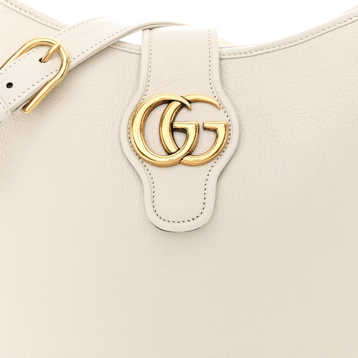 Gucci Goatskin Large Aphrodite Shoulder Bag Mystic White 8 of 10