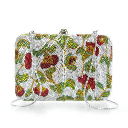 Judith Leiber Crystal Floral Minaudiere Clutch 1 of 7