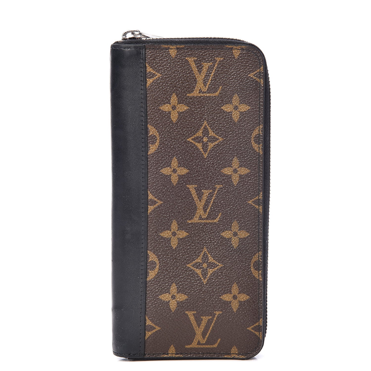 Louis Vuitton Monogram Macassar Vertical Zippy Wallet 1 of 12