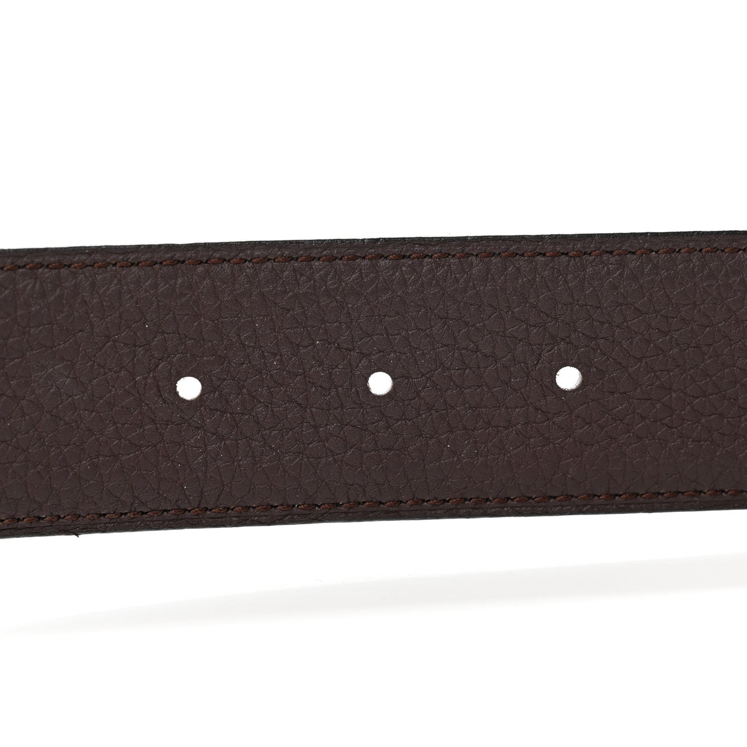 Hermes Swift Togo 32mm H Belt 95 Black Chocolate 4 of 5