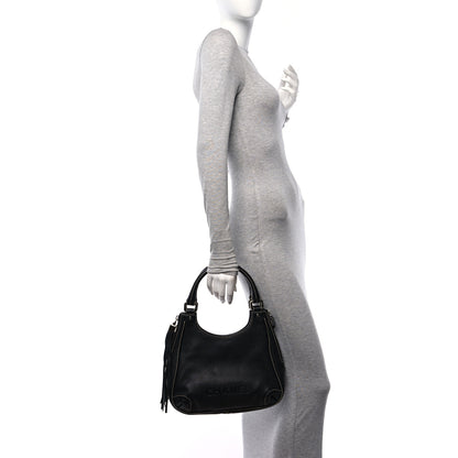 Chanel Grained Calfskin Tassel Hobo Black 2 of 10