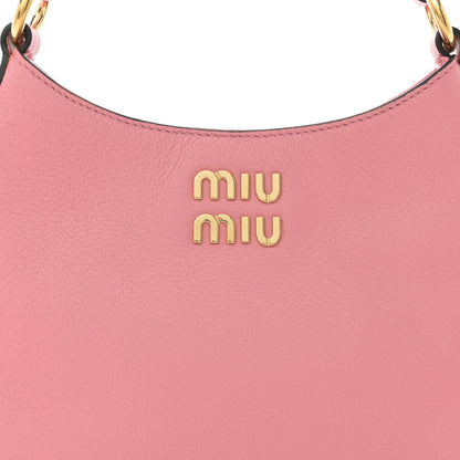 Miu Miu Goatskin Madras Hobo Bag Rosa 8 of 11