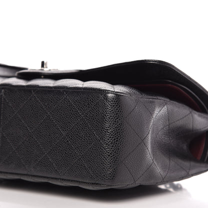 Chanel Caviar Quilted Jumbo Double Flap Black 8 of 11