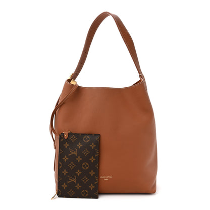 Louis Vuitton LOUIS VUITTON Grained Calfskin Low Key Hobo MM Cognac 3 of 11