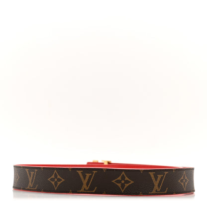 Louis Vuitton Monogram 30mm LV Initiales Reversible Belt 80 32 Coquelicot 2 of 9
