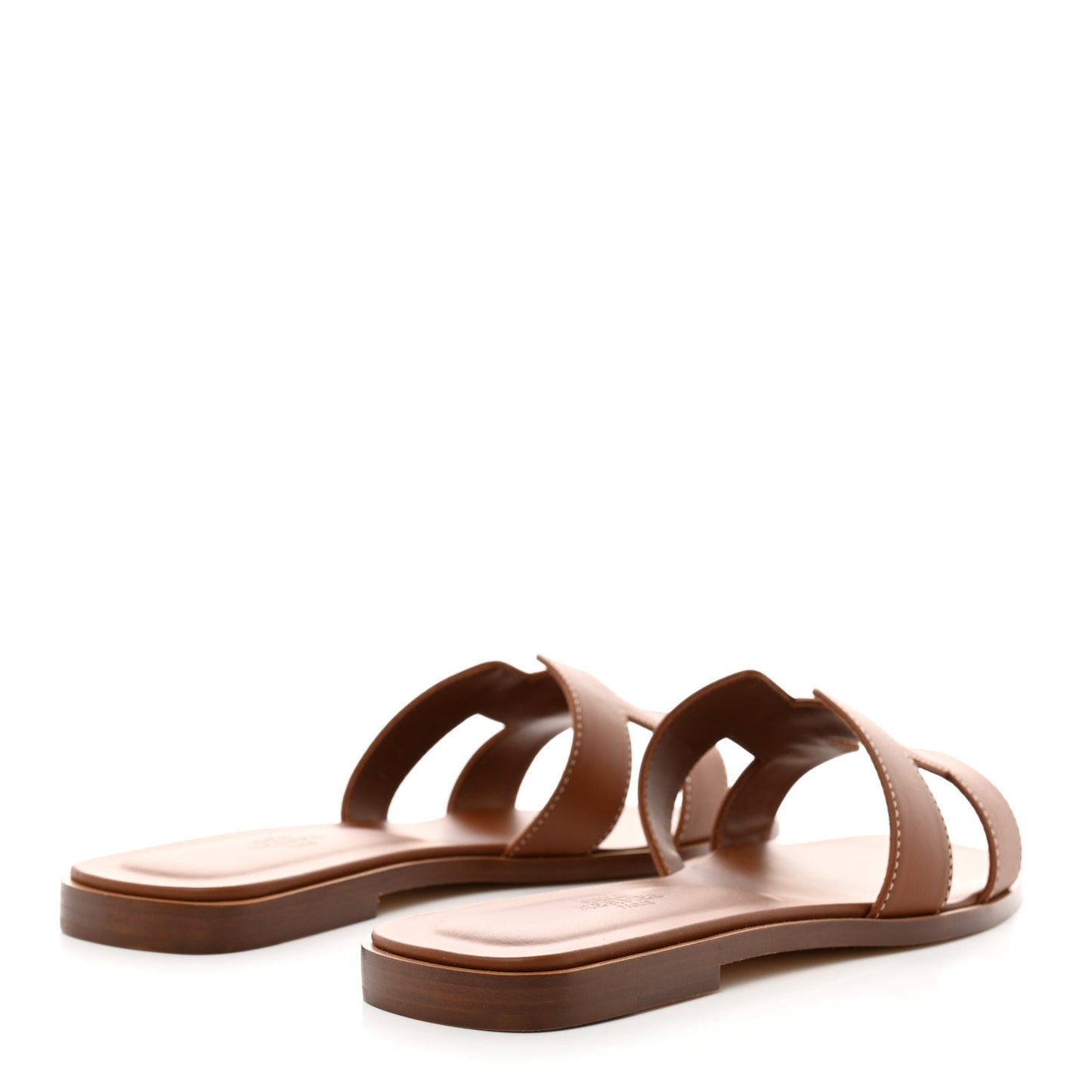 Box Calfskin Oran Sandals 38 Gold