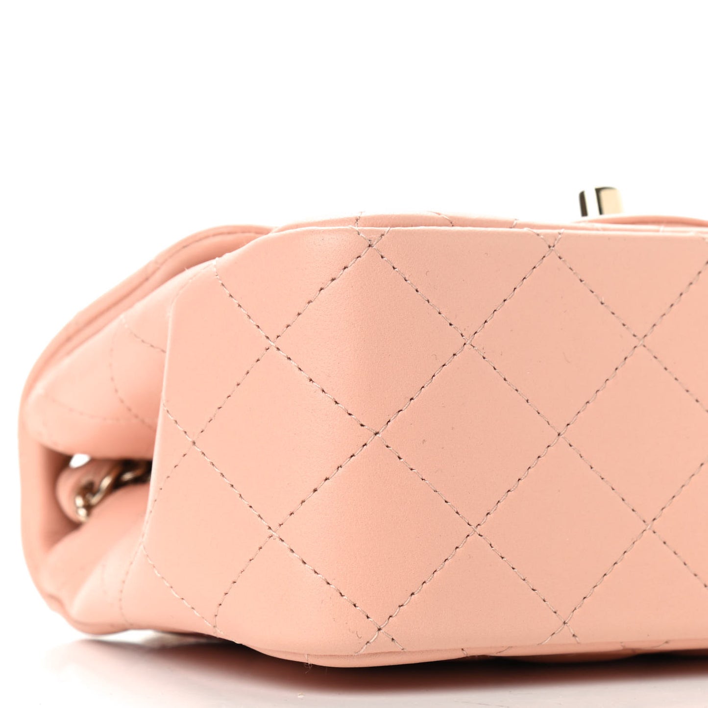Lambskin Quilted Mini Square Flap Pink