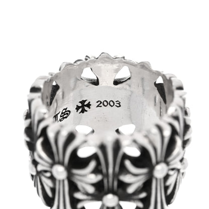 Chrome Hearts Sterling Silver Cemetery Cross Ring 56 7.5 5 of 6