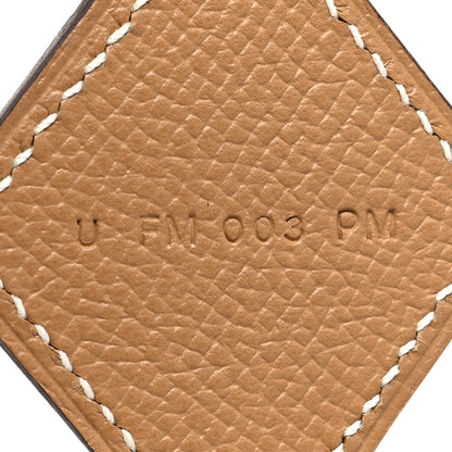 Hermes Toile Epsom 105mm Attelage Shoulder Strap Biscuit Alezan Nata Gold 5 of 6