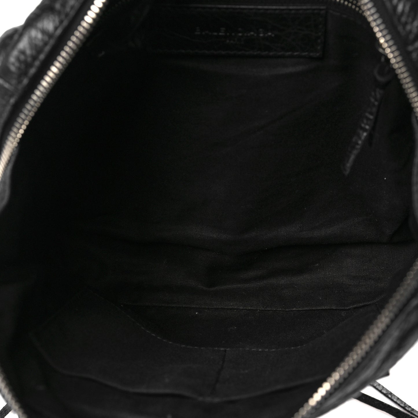 Agneau Classic SIlver Hardware XS Reporter Crossbody Black