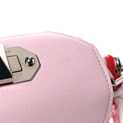 Alexander McQueen Calfskin Silk Scarf Box Shoulder Bag 16 Baby Pink Ivory 14 of 17