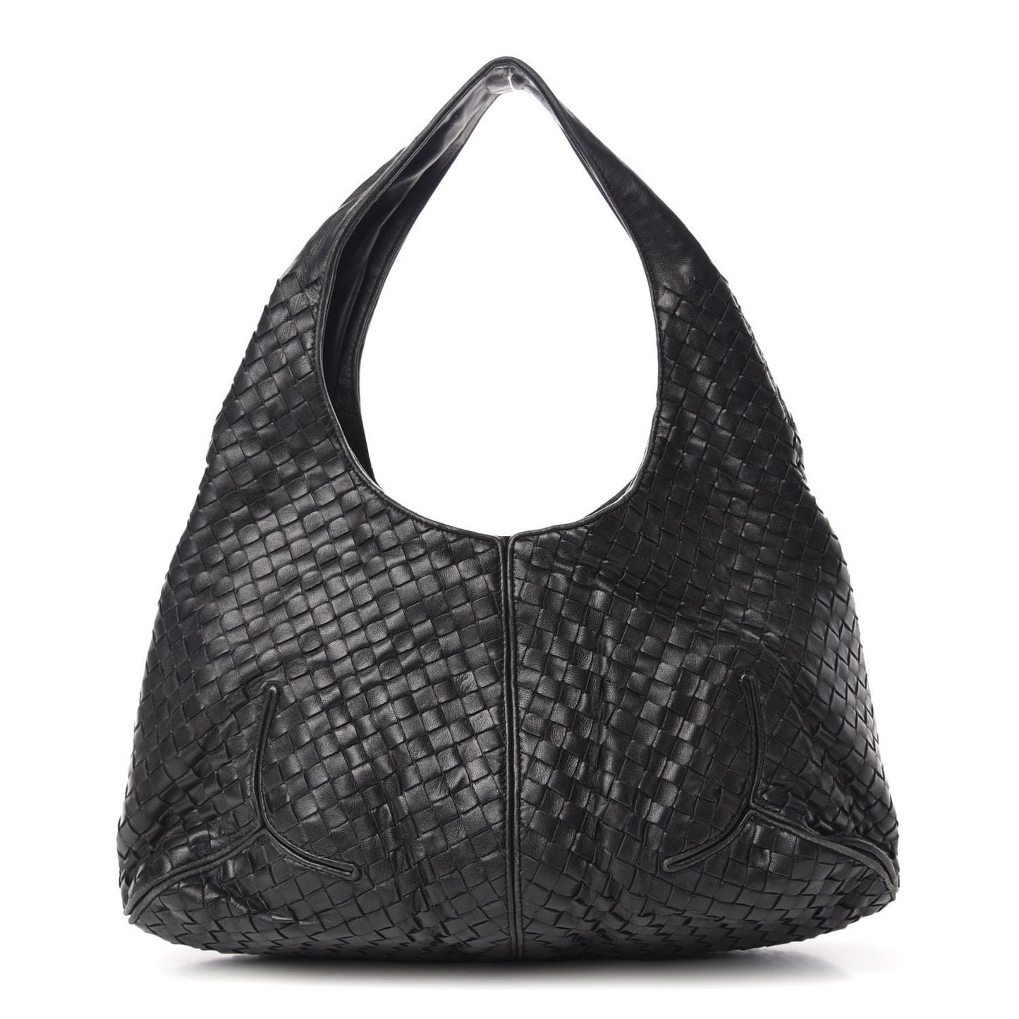 Nappa Intrecciato Ball Hobo Black