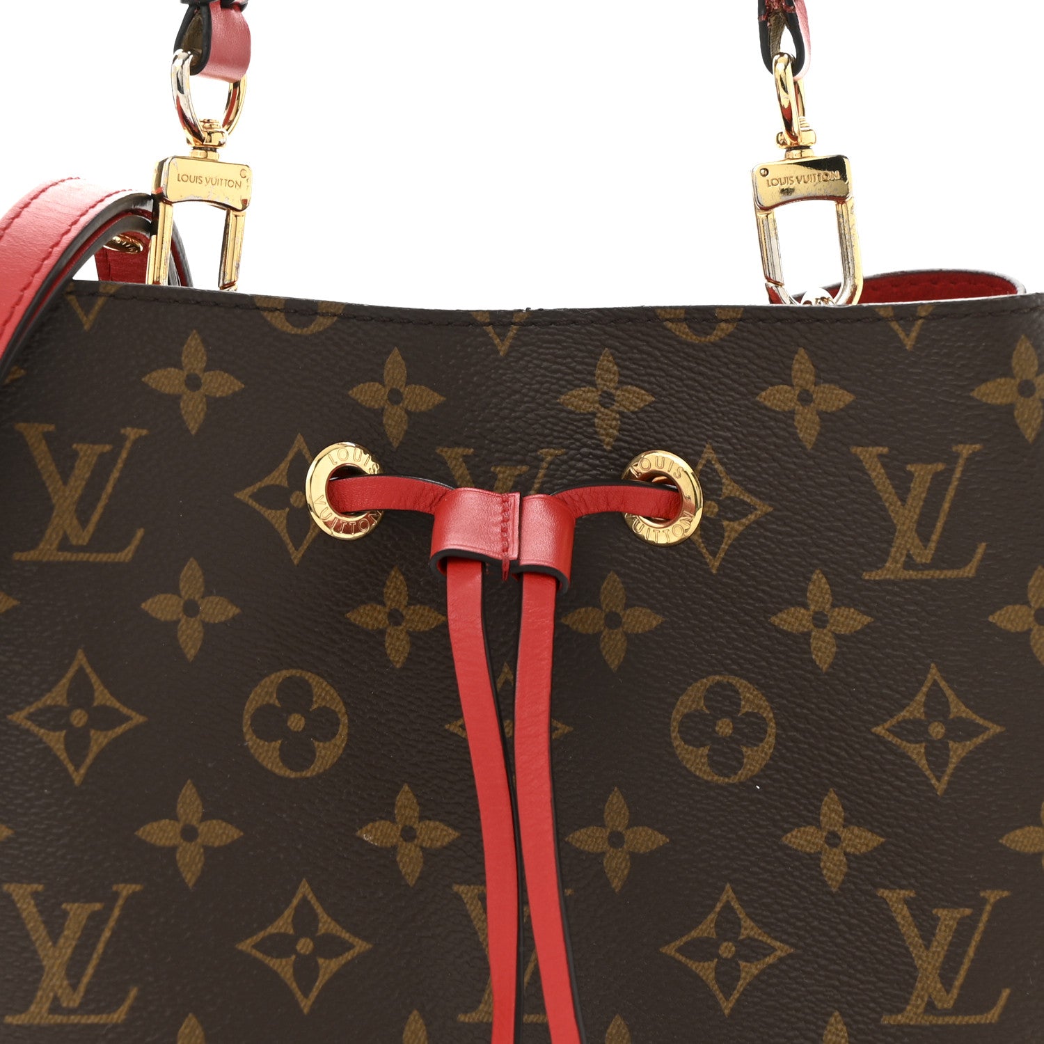 Louis Vuitton Monogram Braided Neonoe Coquelicot 8 of 14