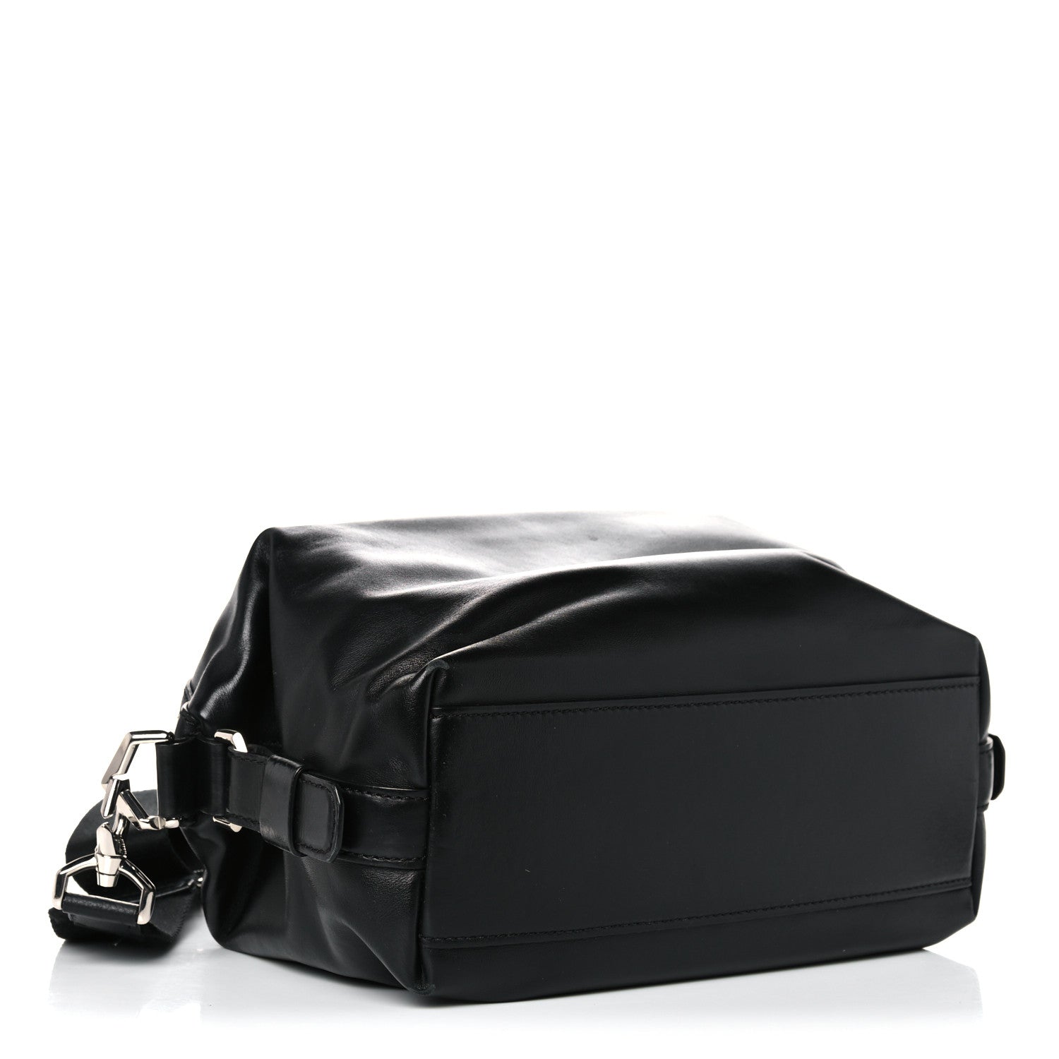 Givenchy Waxed Calfskin Medium Nightingale Logo Strap Black 4 of 19