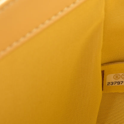 Chanel Calfskin Stitched Ring My Bag Flap Crossbody Bag Yellow 7 of 8