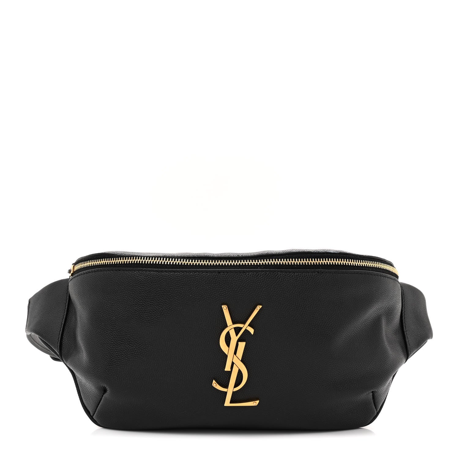 Saint Laurent Grain De Poudre Monogram Belt Bag Black 1 of 13