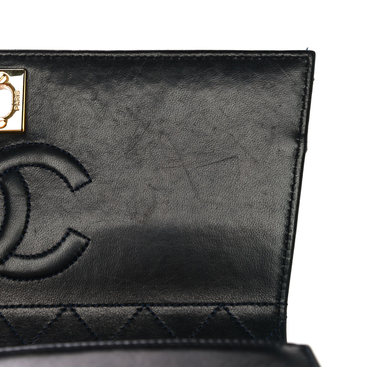 Chanel Lambskin Quilted Jumbo Single Flap Black 13 of 24